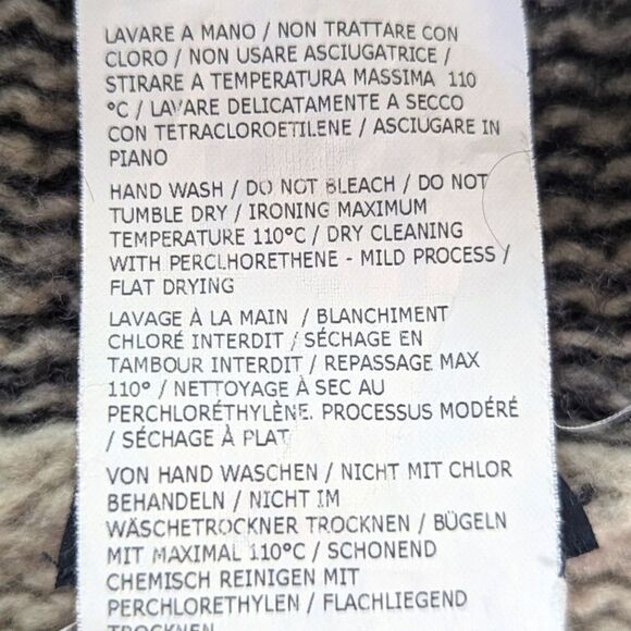 Max & Co S Knit Fringe Wool Mohair Poncho Sweater Western Lagenlook Countryside - Picture 9 of 9